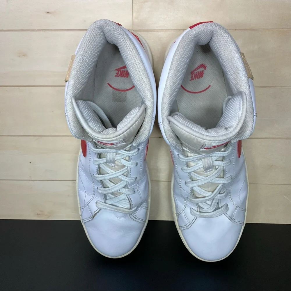 Nike Court Royale 2 Mid White Red Men's Size 9.5 Shoes Sneakers CQ9179-101 - Picture 9 of 11